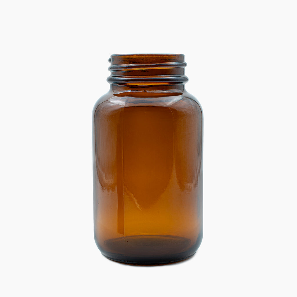 120ml Glass Amber Bottle Jar (38mm Neck) - No Closure