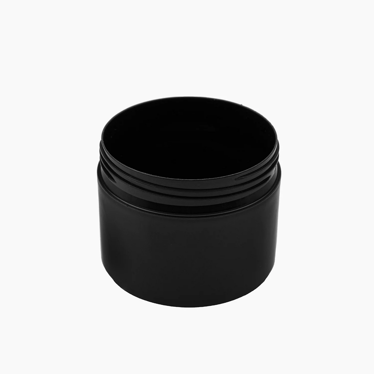 125 g Cosmetic Jar (65 mm neck) - Black with Black Lid