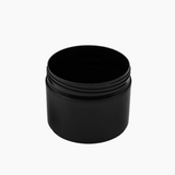 125 g Cosmetic Jar (65 mm neck) - Black with Black Lid