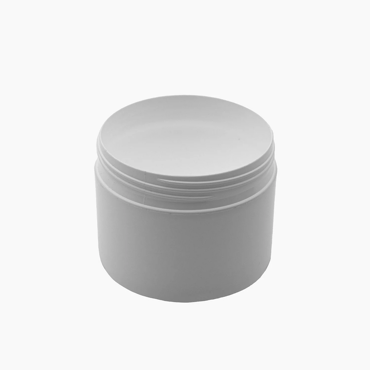 125 g Cosmetic Jar (65 mm neck) - White with White Lid