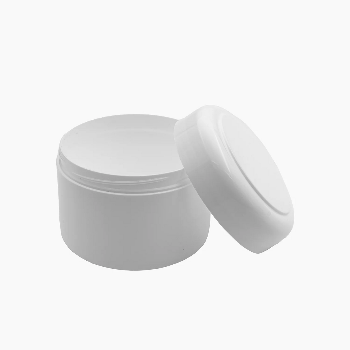 125 g Euro Jar with Lid - White