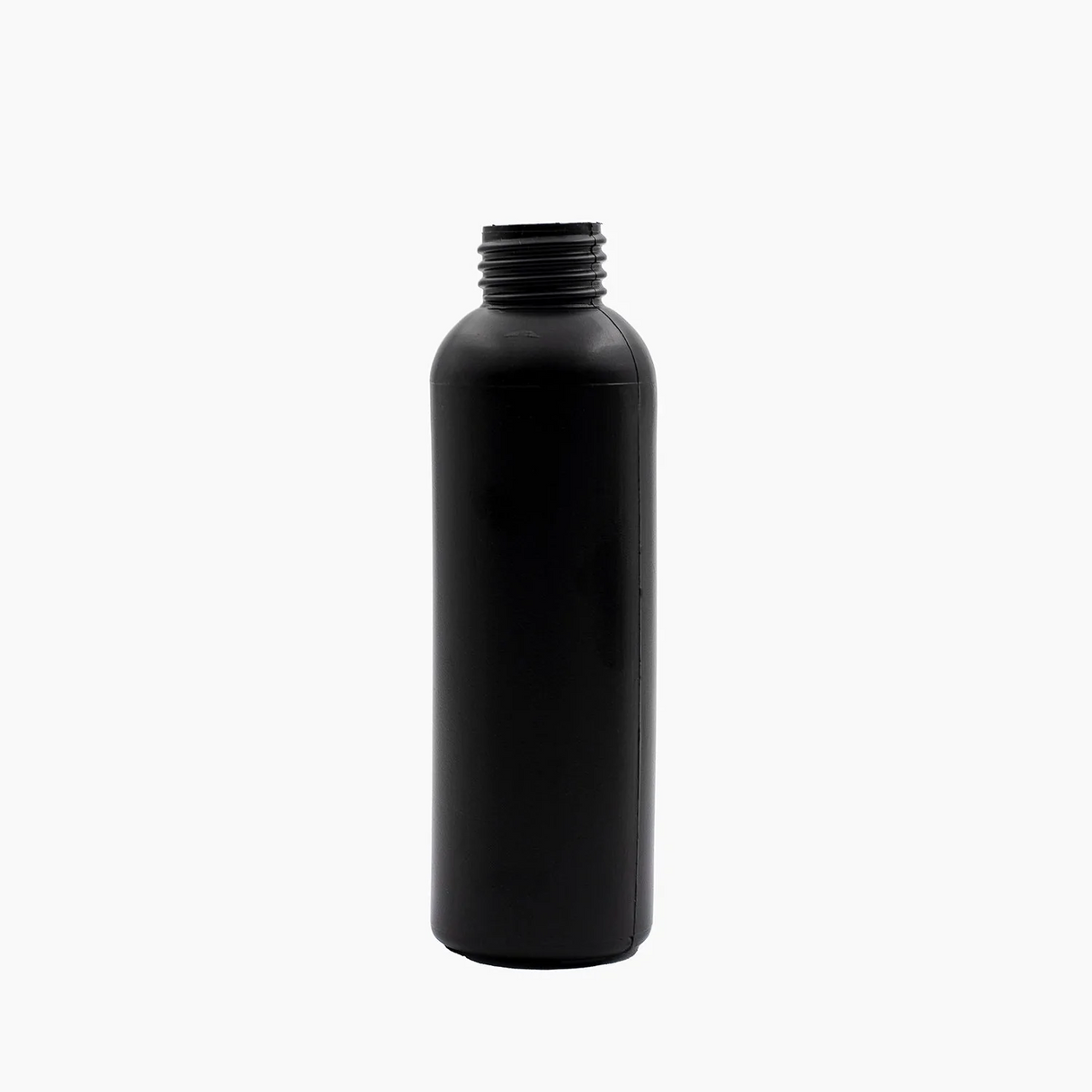 125 ml HDPE Boston Tall Bottle (24 mm neck) - No Closure - Black