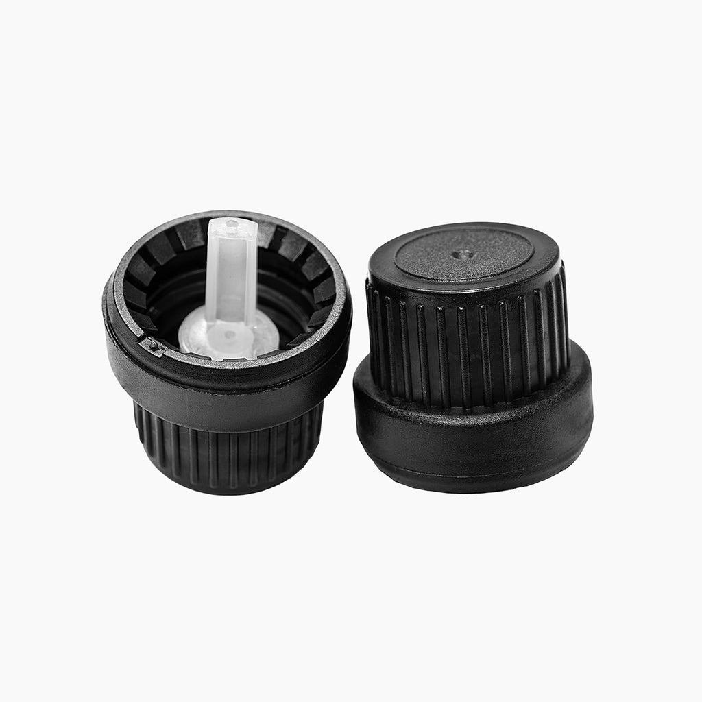 Black Dropper Cap - Fast Flow (18mm)