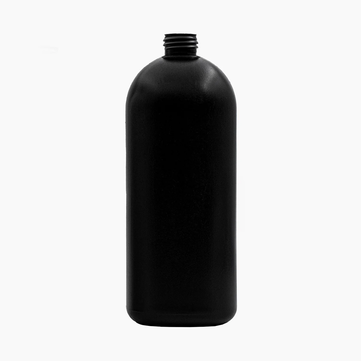 1 L HDPE Boston Bottle (24 mm neck) - No Closure - Black – Bright ...