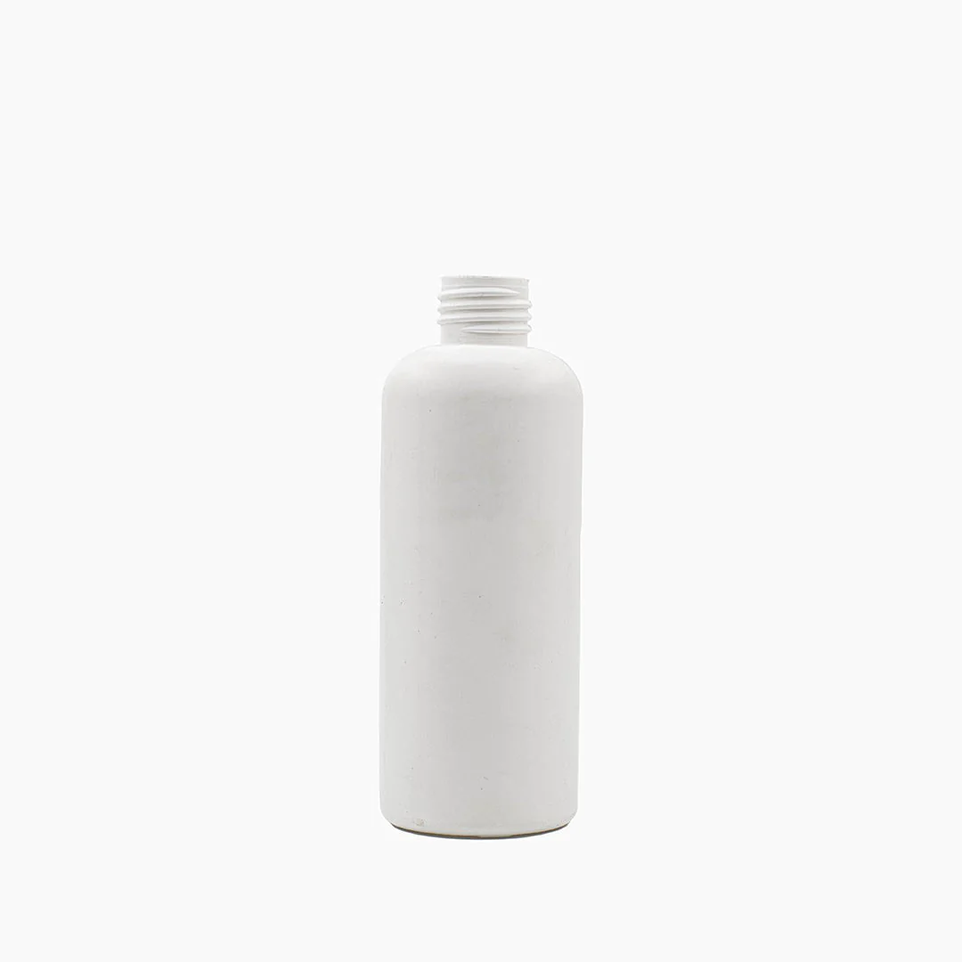 200 ml HDPE Boston Tall Bottles (24 mm neck) - No Closure - White