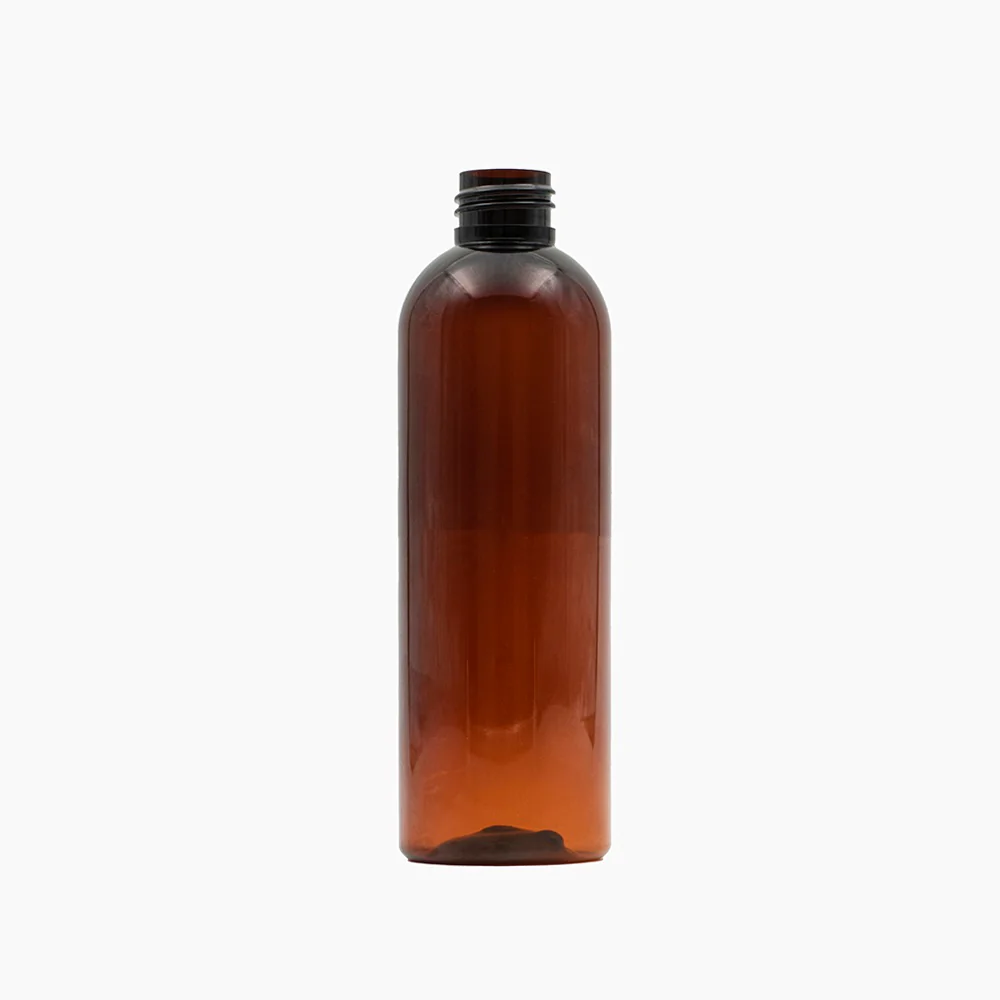 200 ml PET Boston Tall Bottle (24 mm neck) - No Closure - Amber