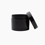 125 g Cosmetic Jar (65 mm neck) - Black with Black Lid