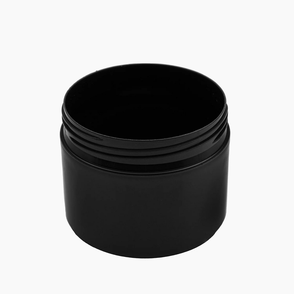 250 g Cosmetic Jar with Lid (85 mm neck) - Black with Black Lid