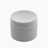 250 g Cosmetic Jar (85 mm neck) - White with White Lid