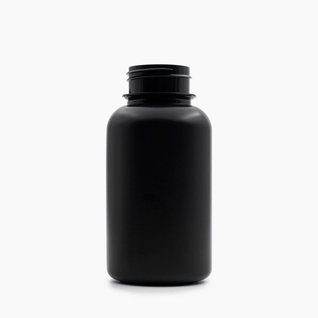 250 ml HDPE Tablet Container (38 mm neck) - No Closure- Black