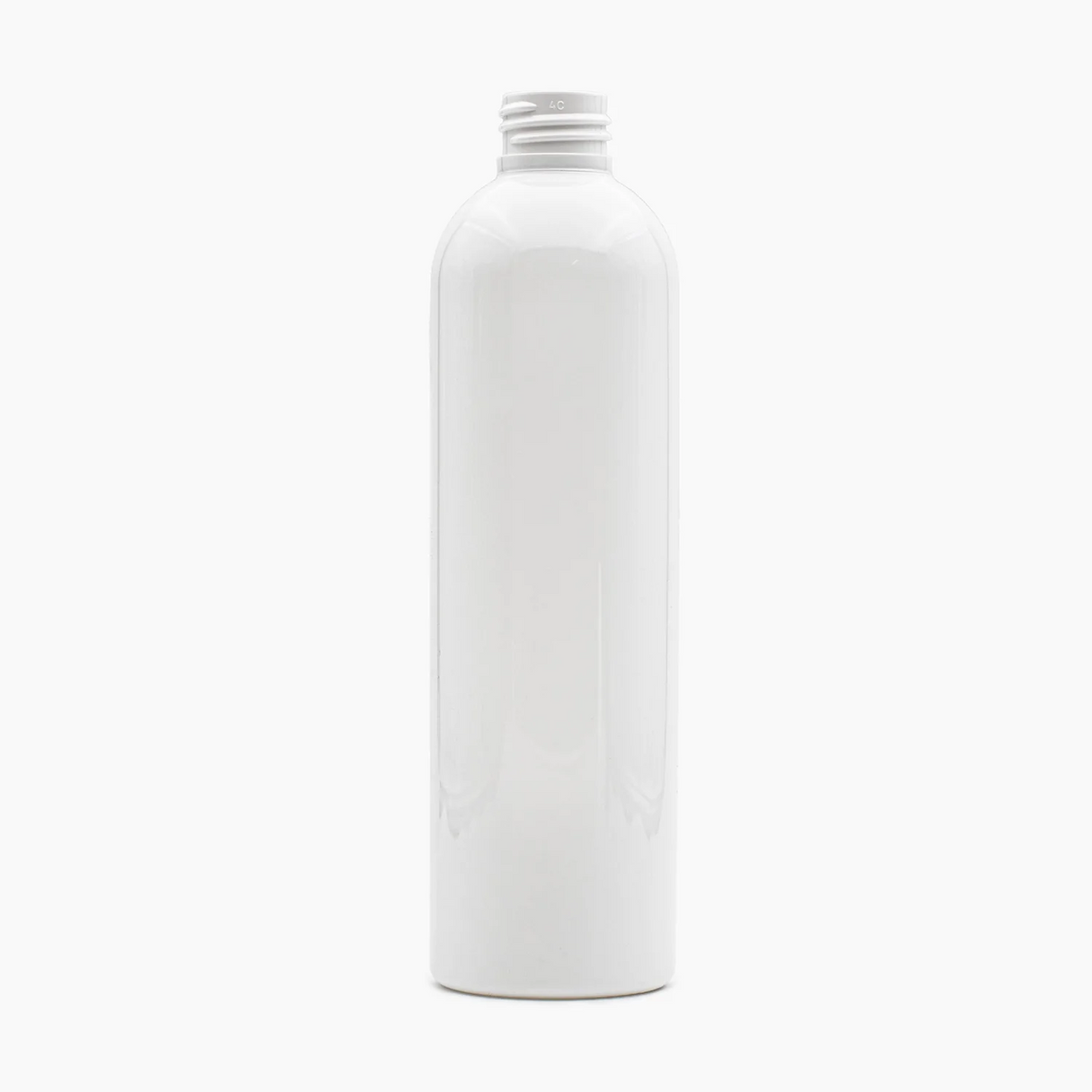 300 ml PET Boston Tall Bottle (24mm neck) - No Closure - Solid White