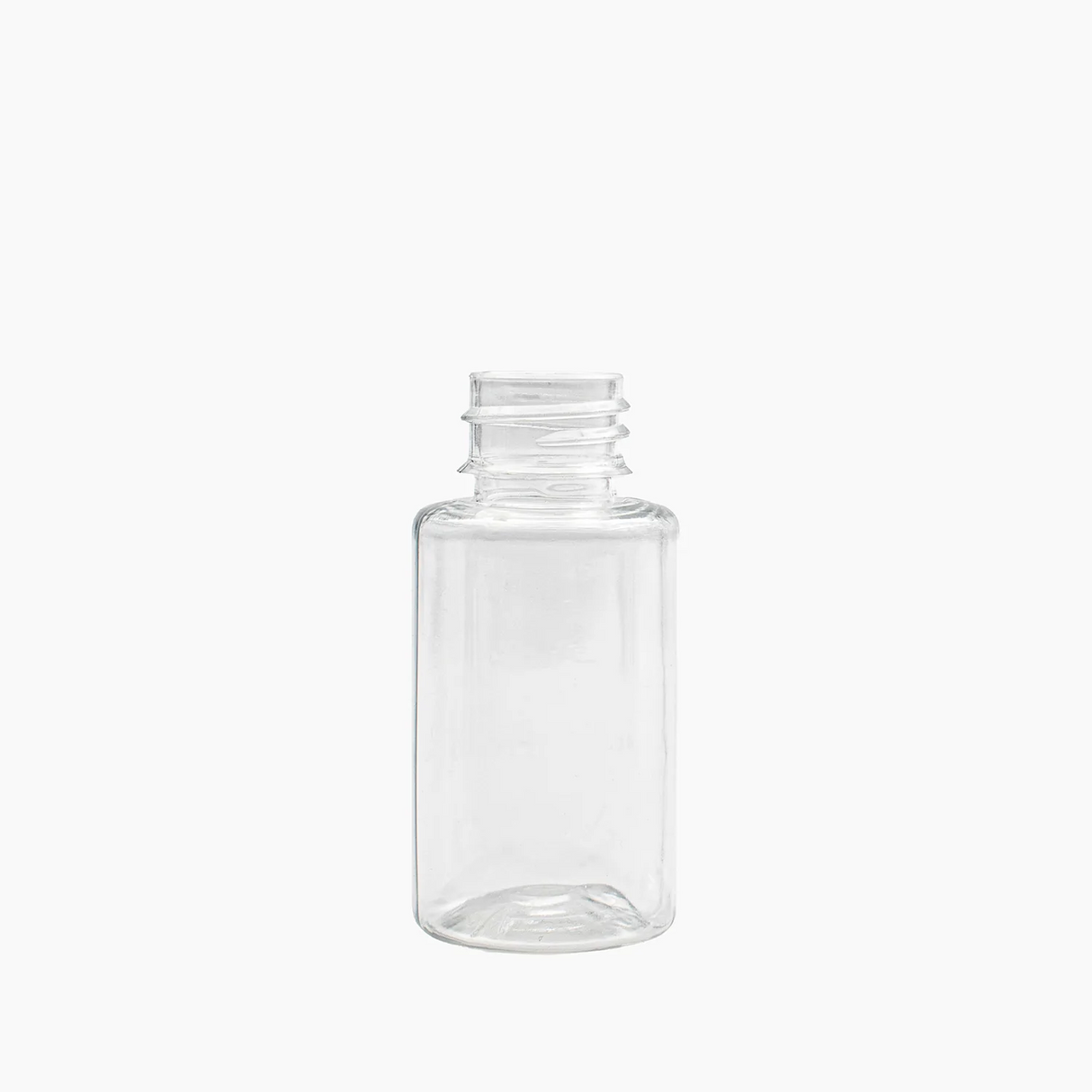 30 ml Round PET Nellie Bottle (20 mm neck) - No Closure - Clear