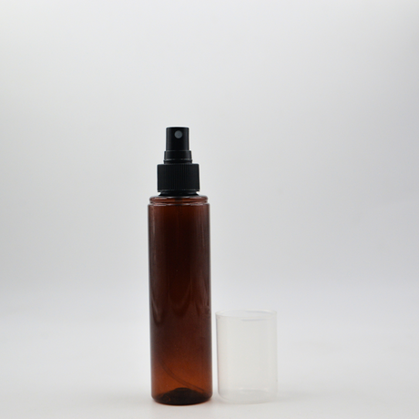 150ml My Spray PET Bottle (24 mm neck) - No Closure - With Overcap - Amber