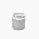 500 g HDPE Jar (85 mm neck) - With Closure - White