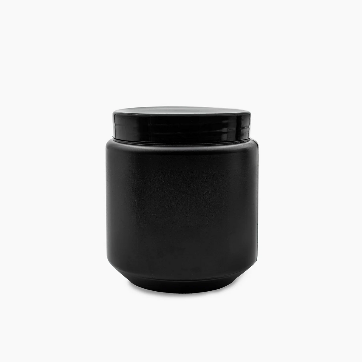 500 g HDPE Jar (85 mm neck) - With Closure - Black