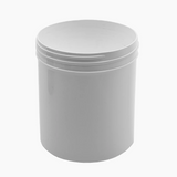 500 g Cosmetic Jar (90 mm neck) - White with White Lid