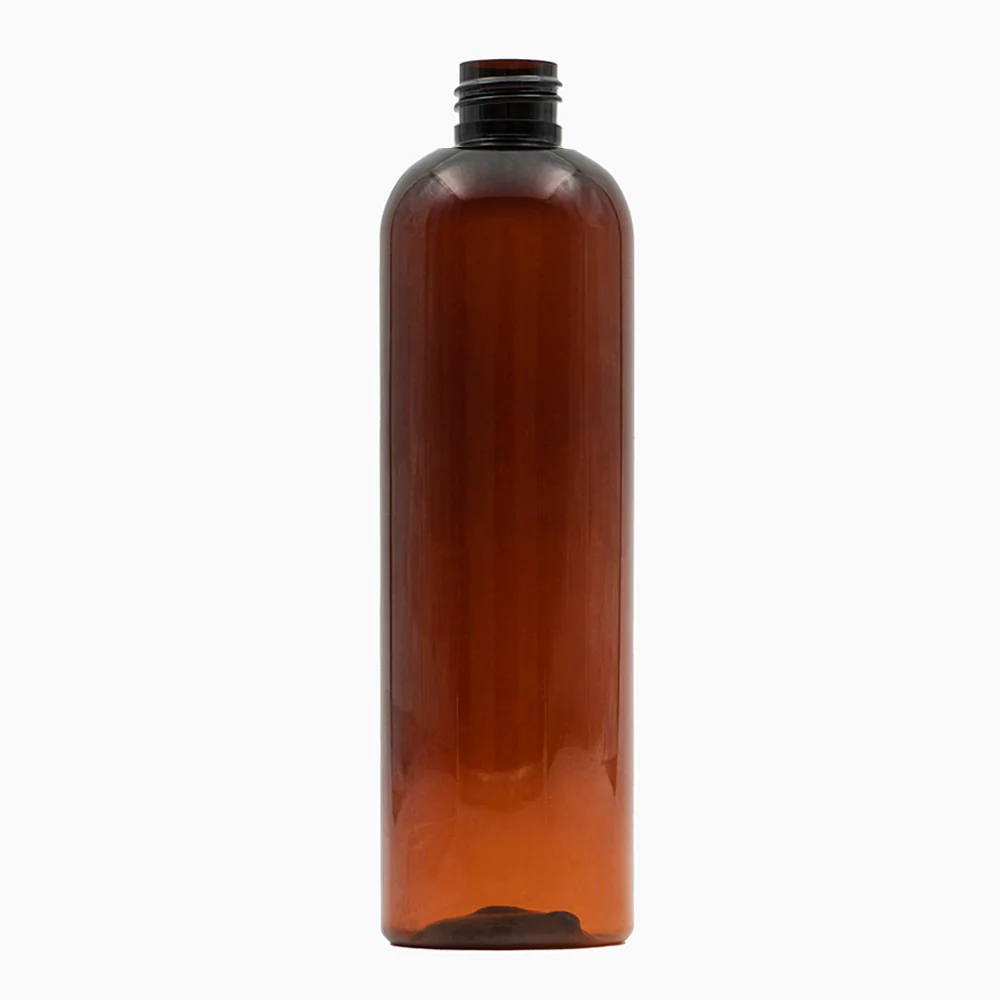 500 ml PET Boston Tall Bottle (24 mm neck) - No Closure - Amber