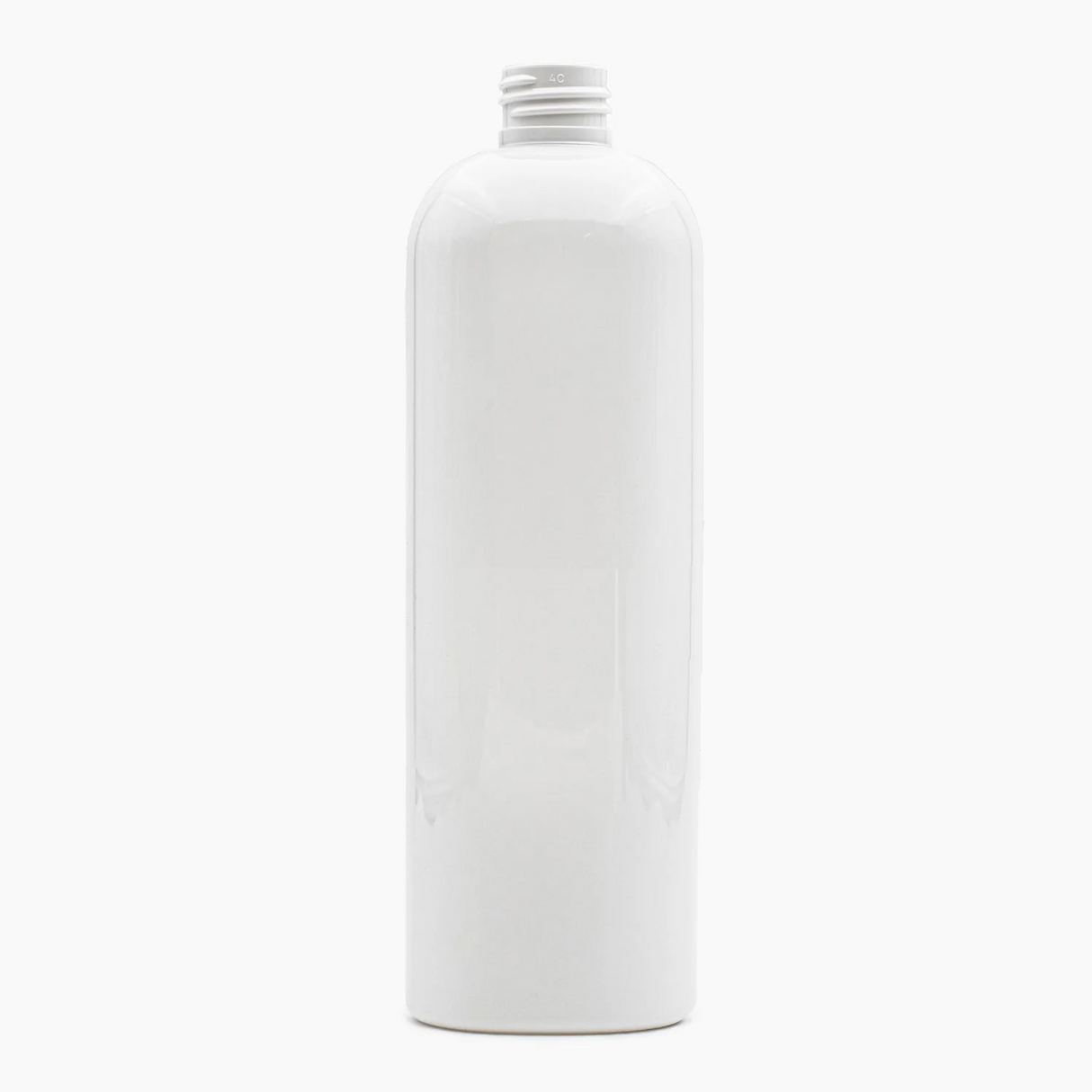 500 ml PET Boston Tall Bottle (24 mm neck) - No Closure - Solid White