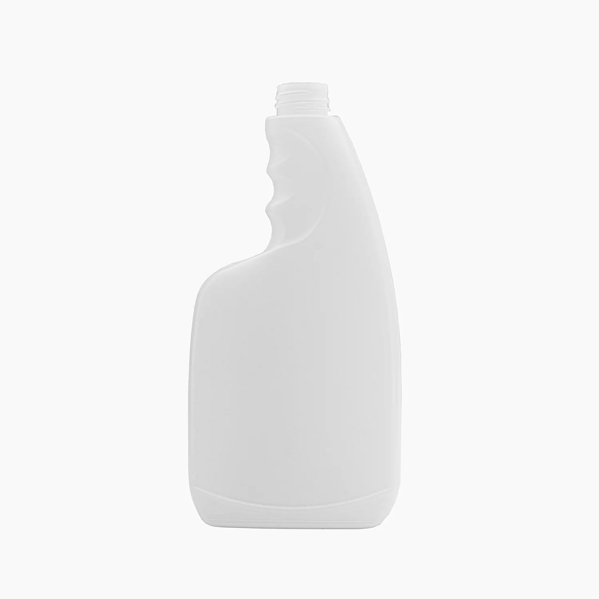 500ml HDPE Fat Flat Spray Bottle (28mm Neck) - No Closure - Natural - Singles