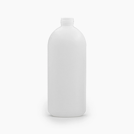 500 ml HDPE Boston Bottle (24 mm neck) - No Closure - Natural