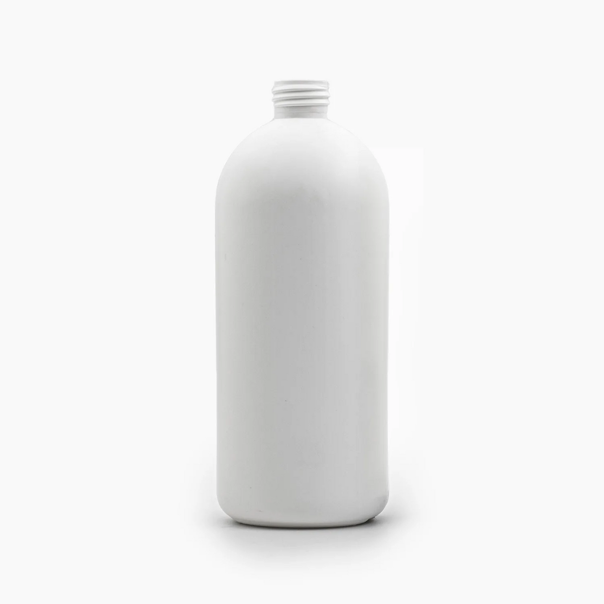 500 ml HDPE Boston Bottle (24 mm neck) - No Closure - White