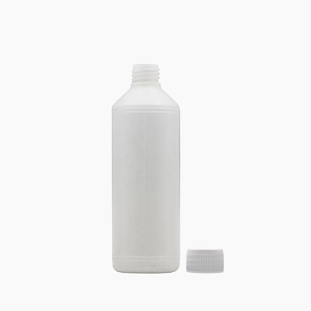 500 ml HDPE Bottle (28 mm neck) - With Closure - Natural