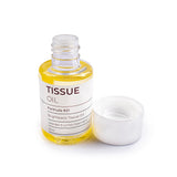 A 50ml sample bottle of Brightpack Tissue Oil, a luxurious, nourishing oil designed to hydrate and repair skin, ideal for small businesses, samples, or personal use.