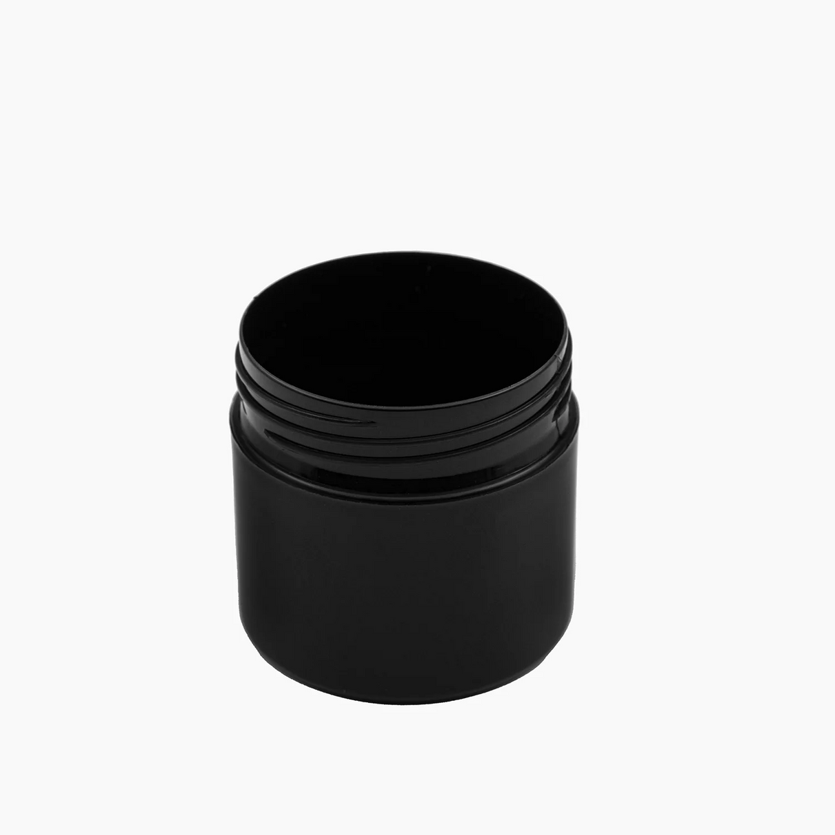 50 g Cosmetic Jar (50mm neck) - Black with Black Lid