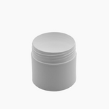 50 g Cosmetic Jar (50 mm neck) - White with White Lid