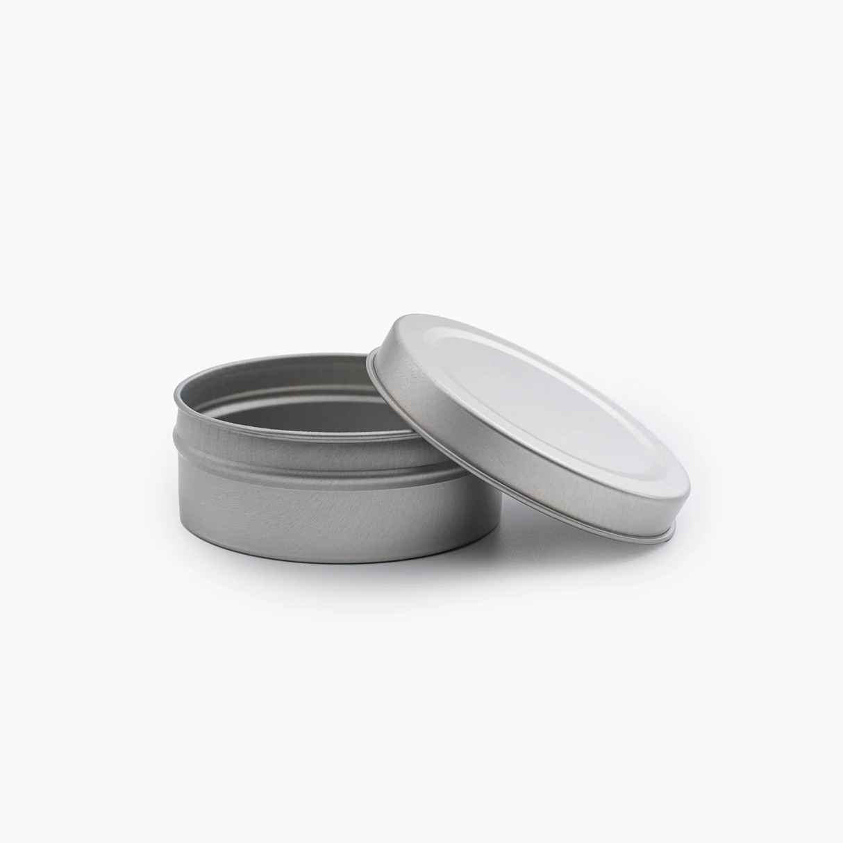 90 ml Tin Container with Lid (75 grams) - Silver