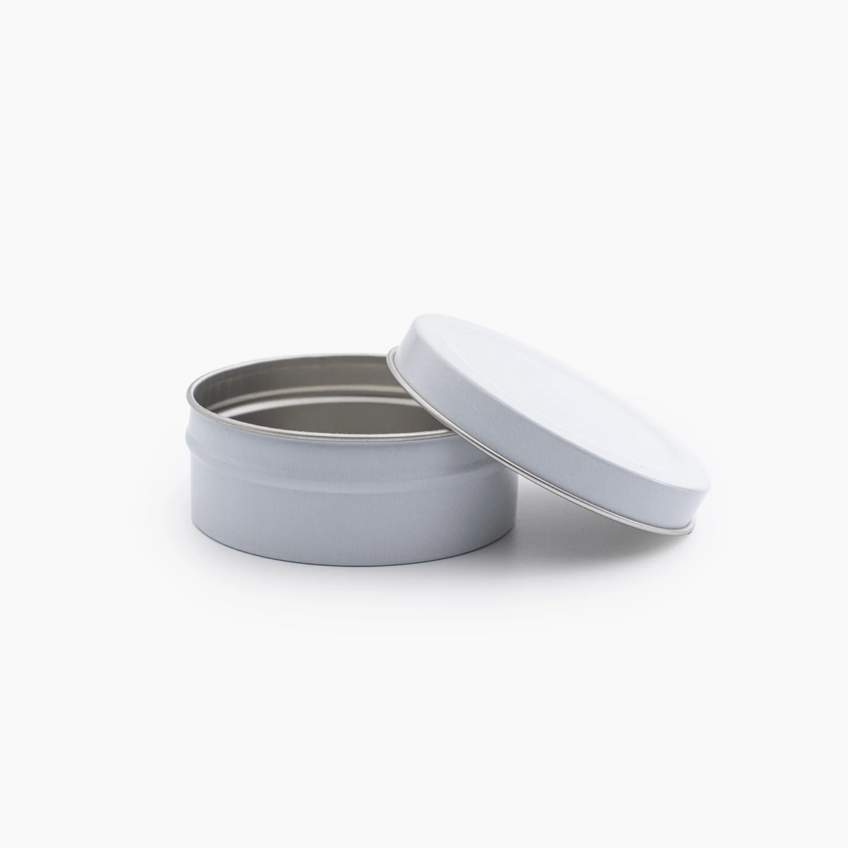 90 ml Tin Container with Lid (75 grams) - White