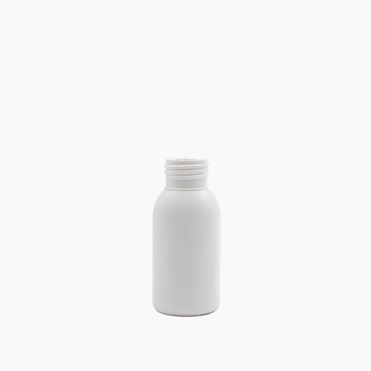 50 ml HDPE Boston Tall Bottle (24 mm neck) - No Closure - White