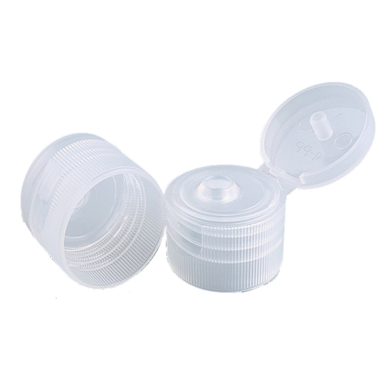 Natural 24mm Open Flip Top Cap On A White Background | Brightpack Closures And Accessories