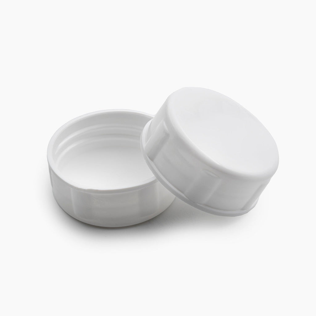 Tablet Container Cap with EPE Liner (38mm) - White
