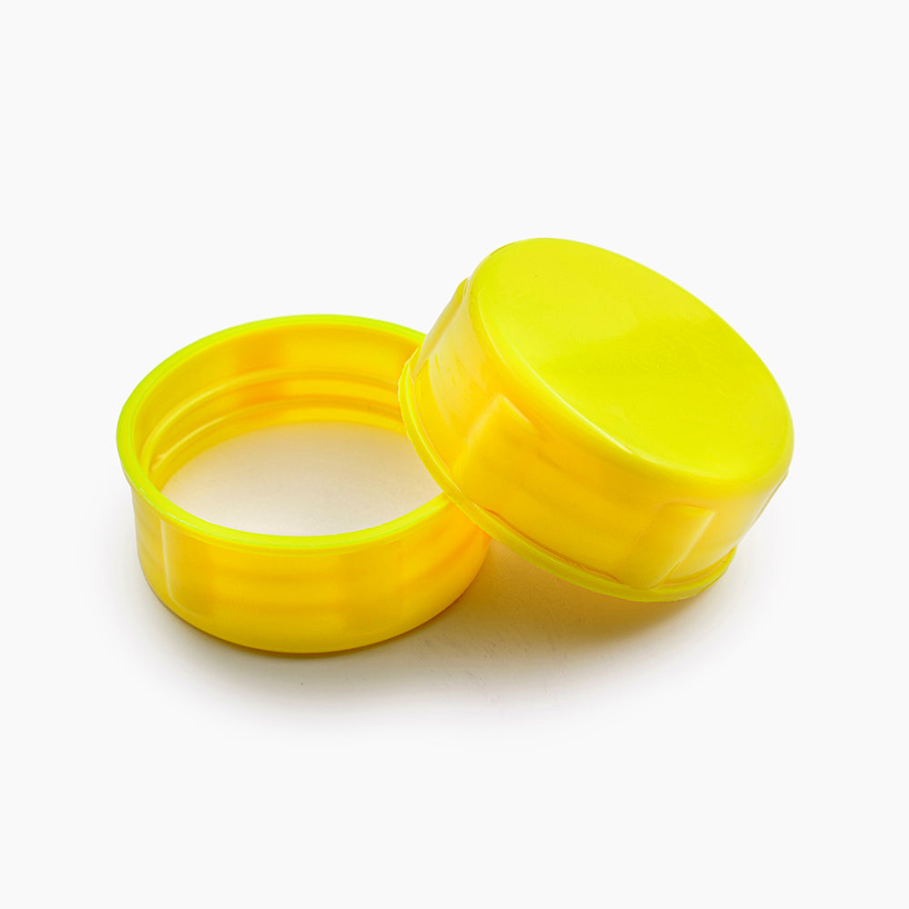 Tablet Container Cap with EPE Liner (38mm) - Yellow