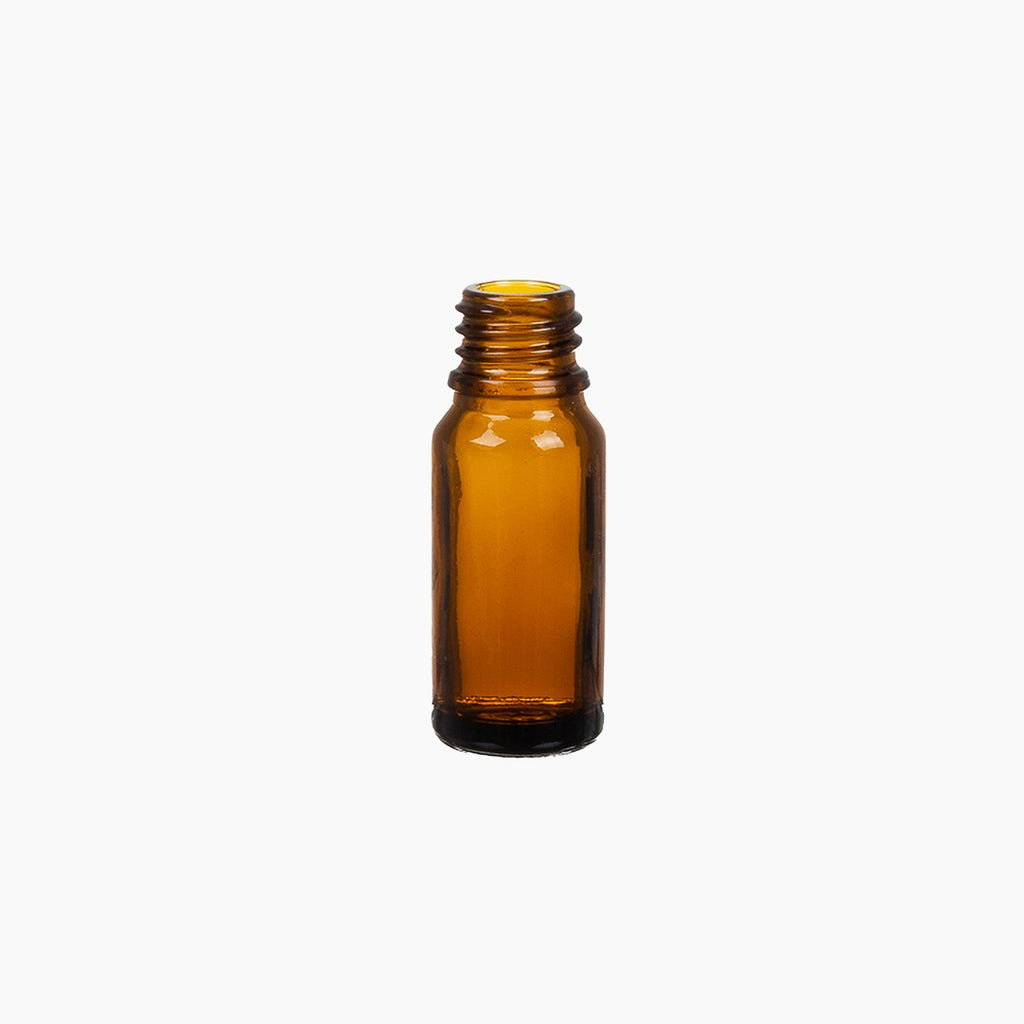 10ml Glass Amber Bottle Without Lid On White Background | Brightpack Glass Packaging