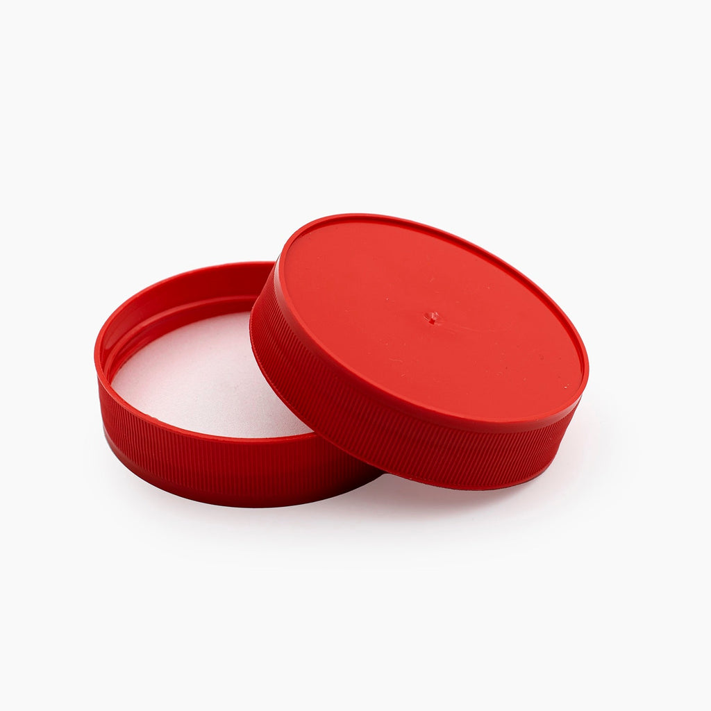 Red 63mm Plastic Honey Jar Lid On A White Background | Brightpack Closures And Accessories