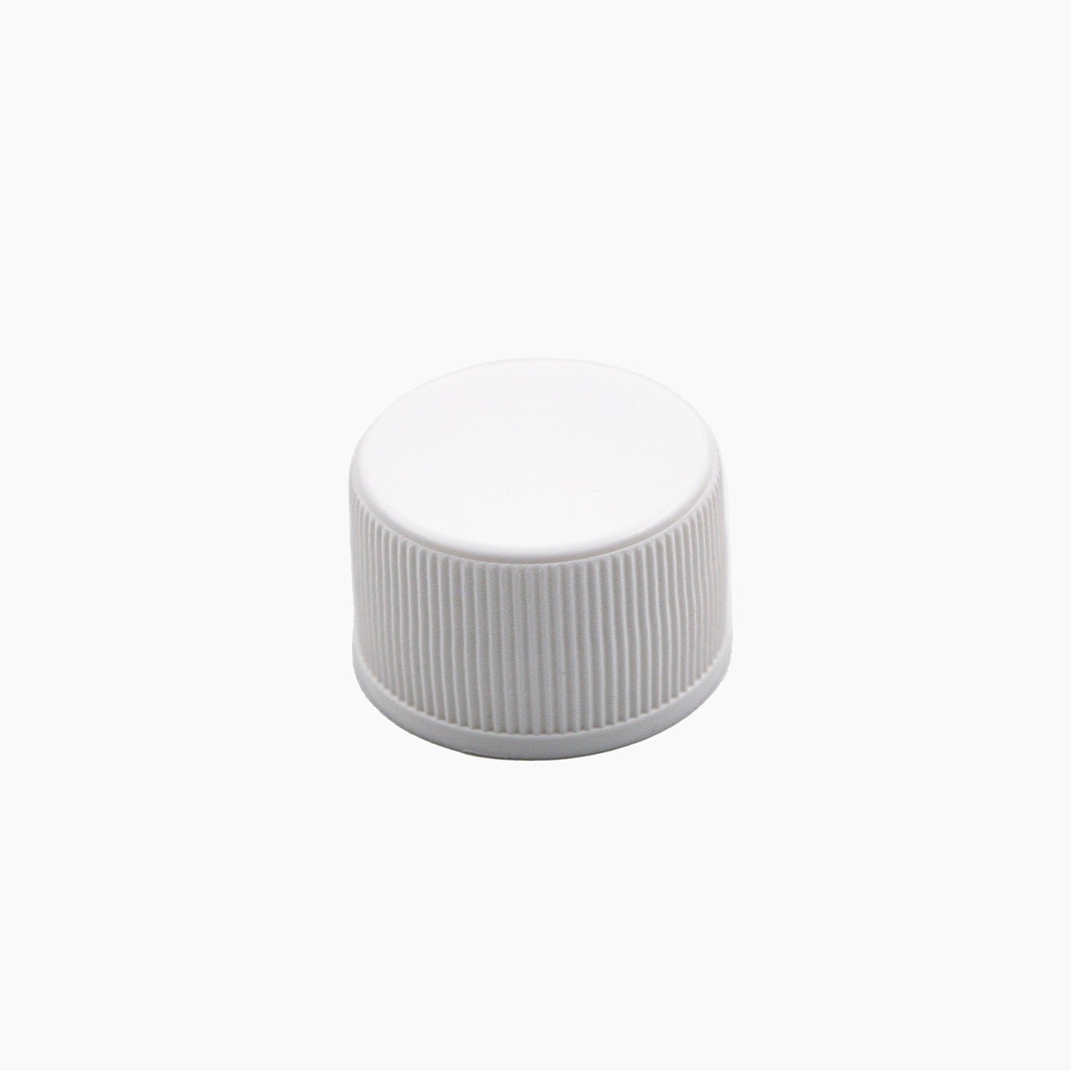 White 24mm Plastic Standard EPE Liner Bottle Cap On White Background | Brightpack Closures And Accessories